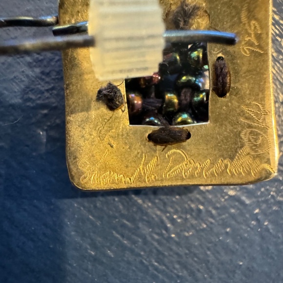 Neo-Chrome Decorative Drop Earrings—Signed by Artist - Picture 8 of 8